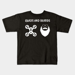 Quads and Beards Kids T-Shirt